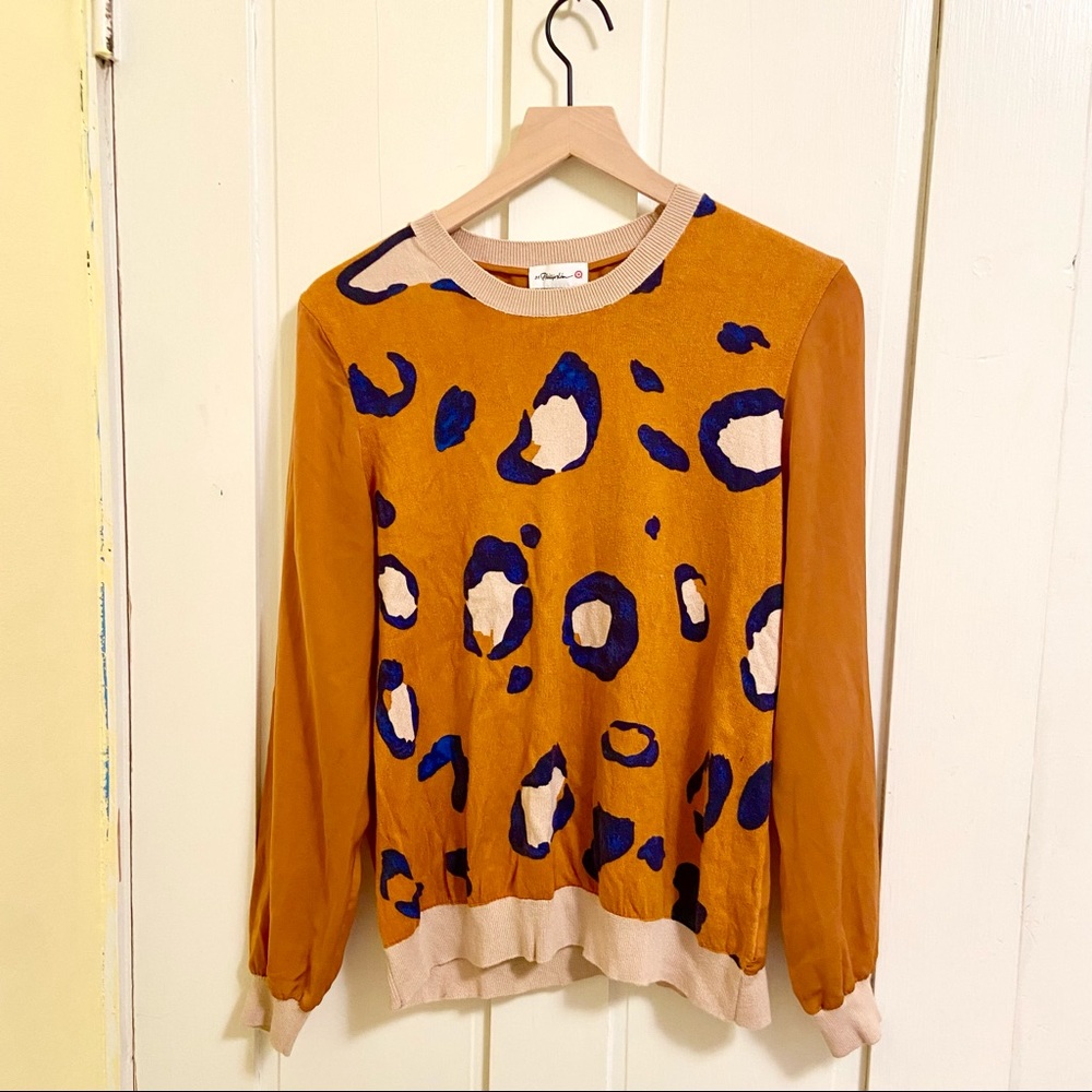 Target Cheetah Print Sweater blouse